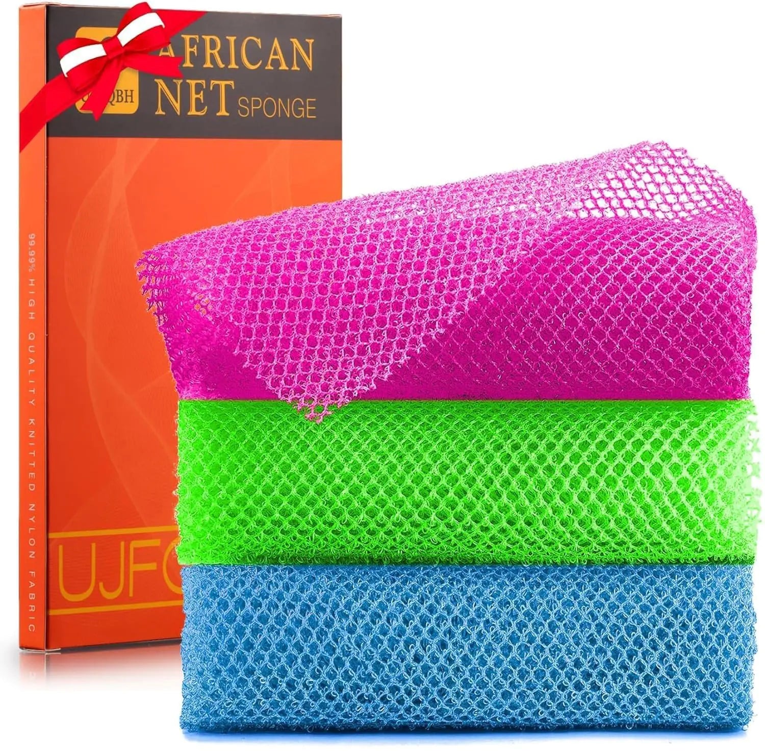 3 Pieces African Exfoliating Bath Sponge