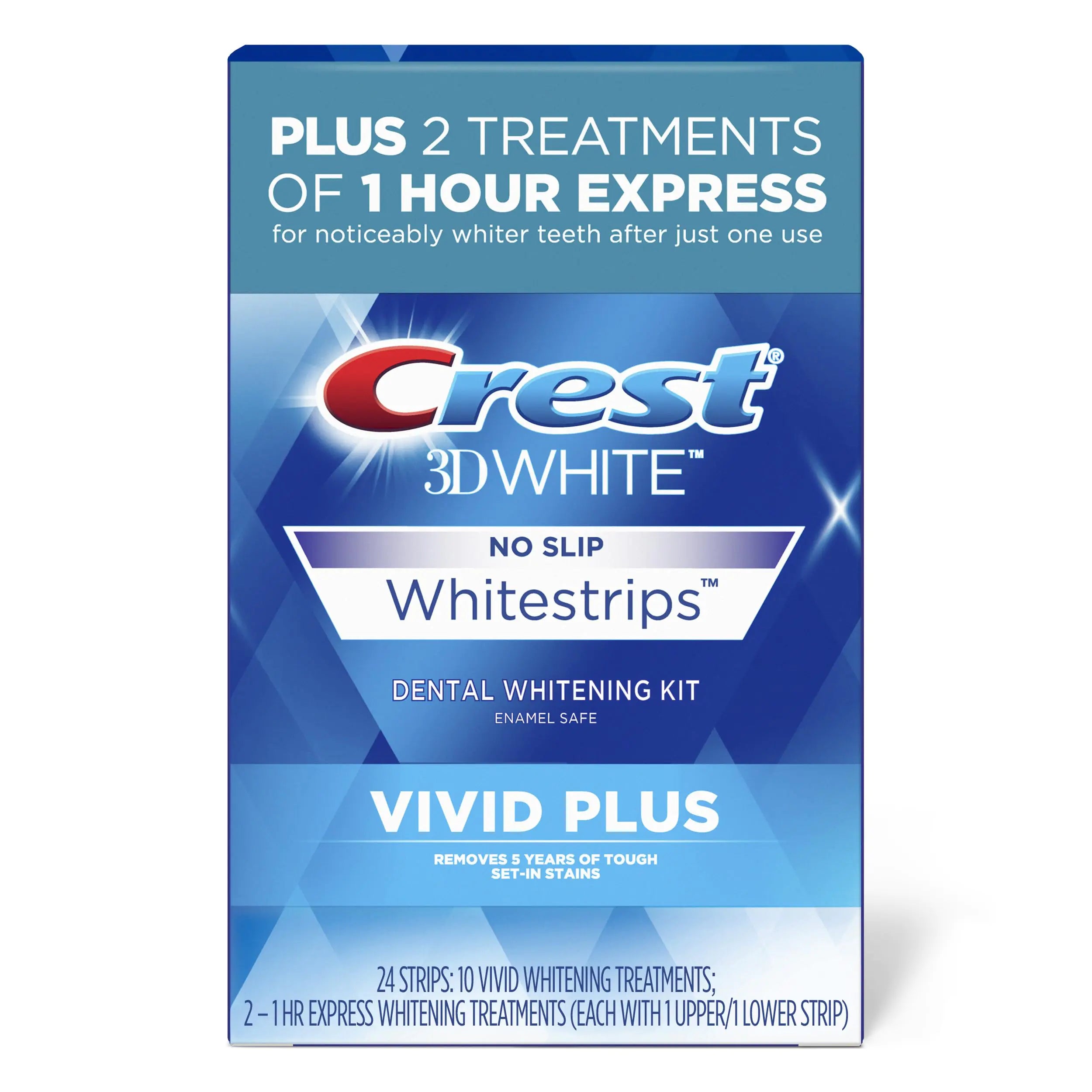 Crest 3DWhitestrips Vivid Plus Whitestrips